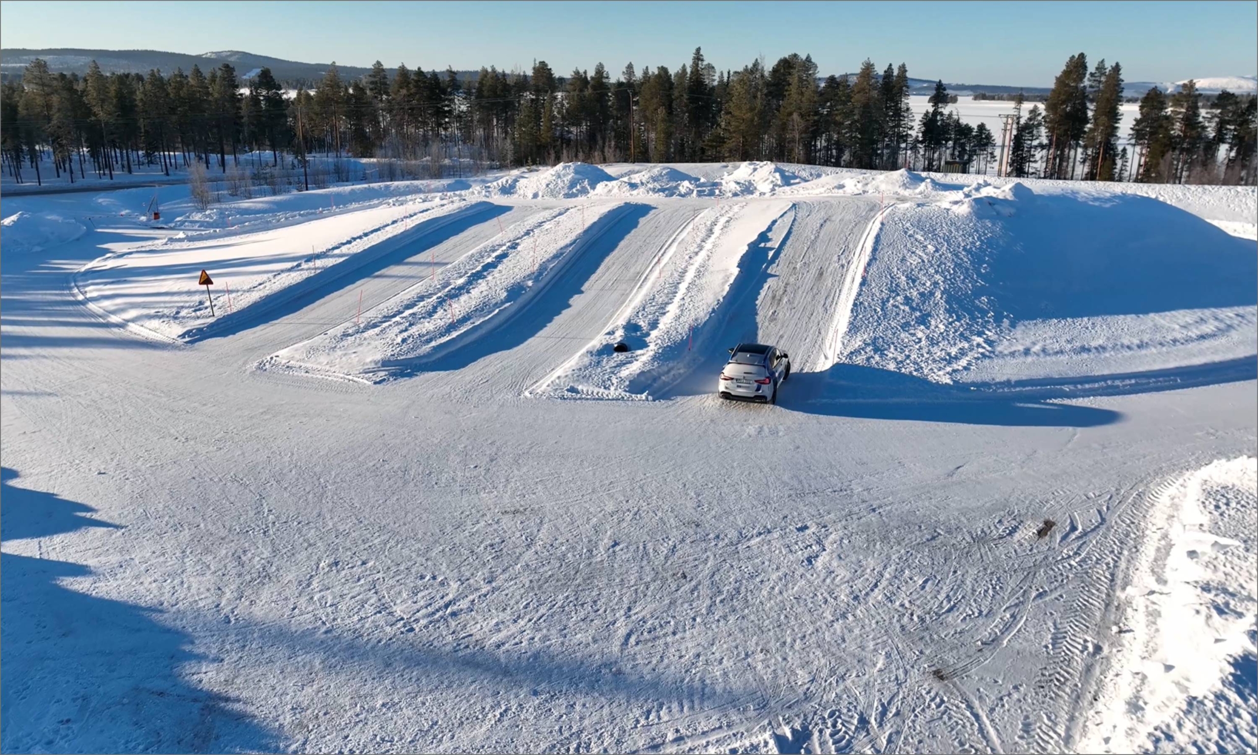 Vehicle test hills at IceMakers proving ground