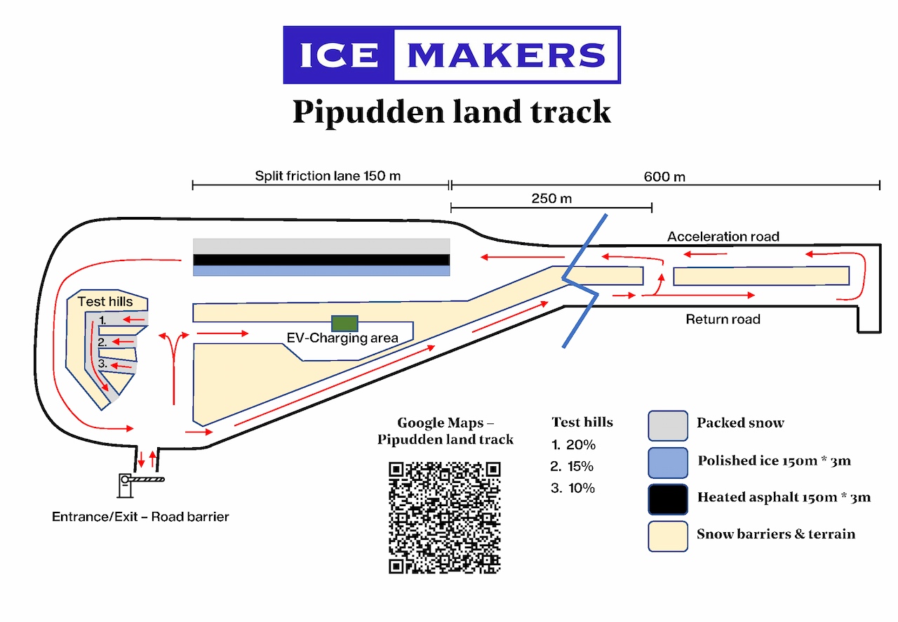 Map of Pipudden land track layout